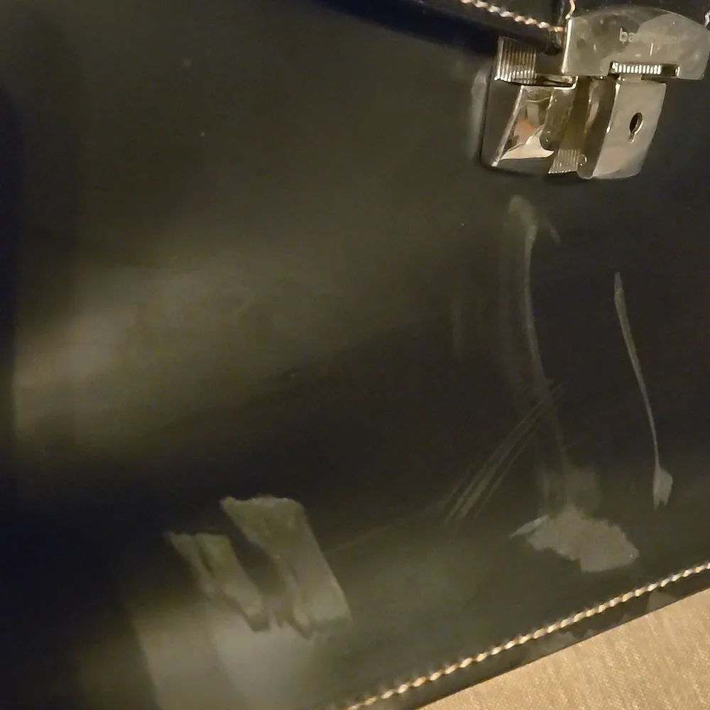 Barantani Briefcase Leather Rehab Black
